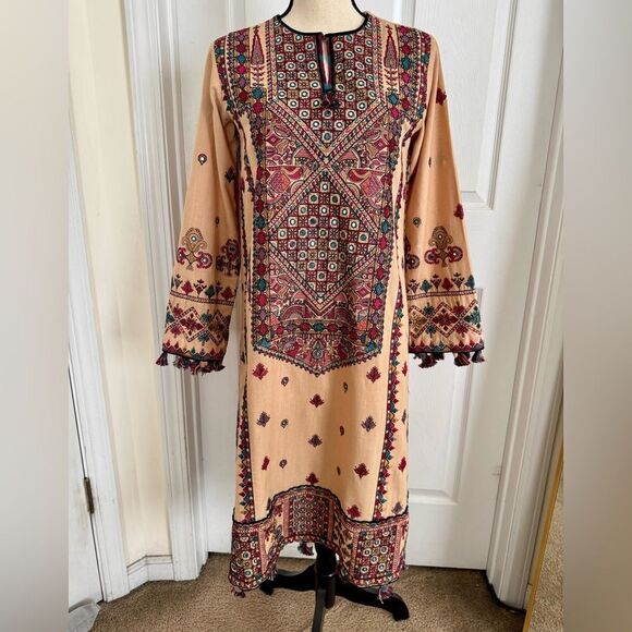 JAZMIN PAKISTANI DESIGNER EMBROIDERED SLUB KHADDAR - Picture 14 of 16